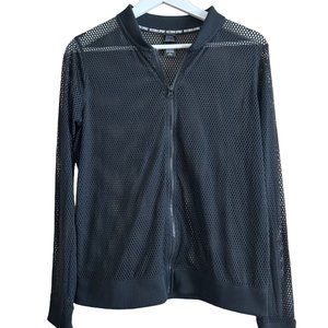 VICTORIAS SECRET Women's Size M Sport Lightweight Black Zip Jacket